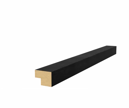Торцевая рейка с пазом, МДФ, дуб графит