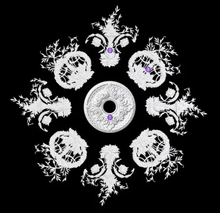 Розетка потолочная Artpole SR45 (наборная)