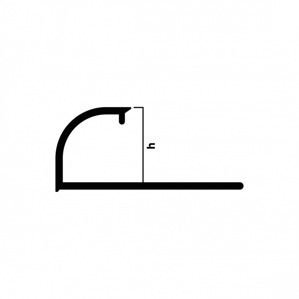 Профиль для плитки внешний 12 мм Neexy (антик бронза светлая)