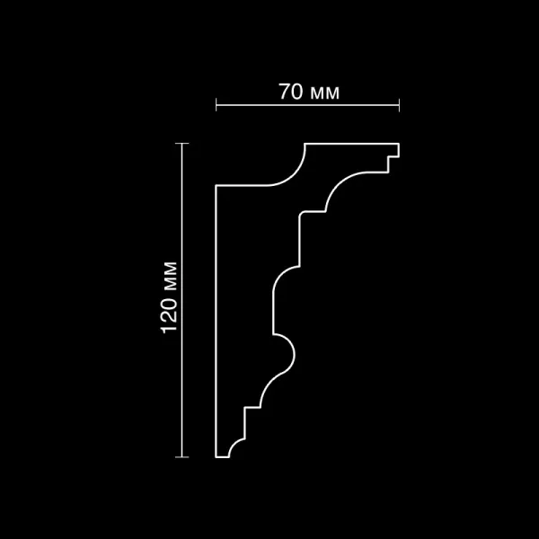 Карниз потолочный гипсовый Artpole SKTL121