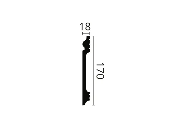 Плинтус напольный NMС FL17