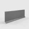 Плинтус алюминиевый LACONISTIQ Adhesive 60мм Серебристый анод. (60*10*2500мм)