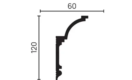Карниз потолочный DECOR DIZAYN DD517
