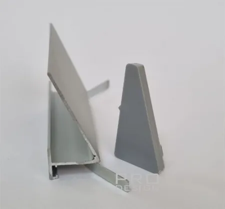 Комплект заглушек для микро плинтуса Pro Design 570 Серый