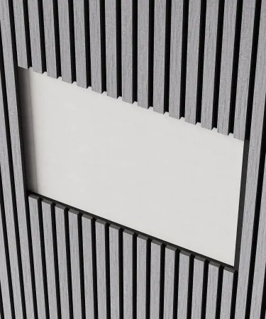 Акустическая панель COSCA черный войлок Ардженто светло-серый/2750