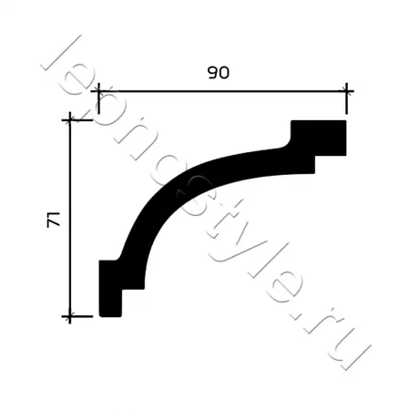 Карниз потолочный Европласт 1.50.106