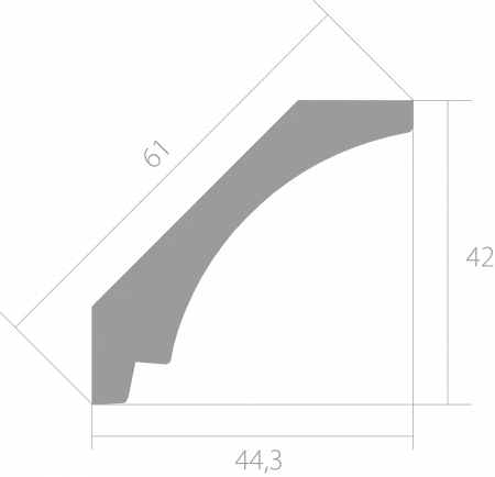 Карниз потолочный Ultrawood CR017 i