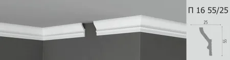 Карниз потолочный Де-Багет П 16 55/25