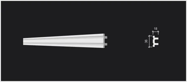 Молдинг DECOR DIZAYN DD633