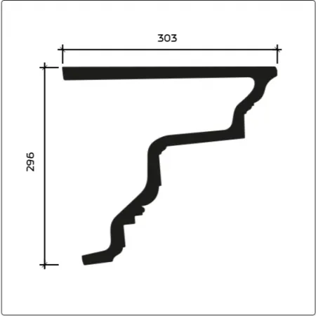 Фасадный карниз Европласт 4.01.301