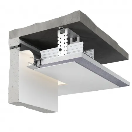 Потолочный теневой профиль D006 Черный 