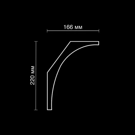 Карниз потолочный гипсовый Artpole SKT464
