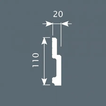 Плинтус напольный COSCA PX010