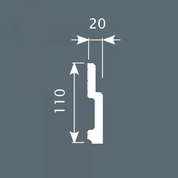 Плинтус напольный COSCA PX010