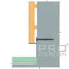 Теневой плинтус скрытого монтажа Pro Design Panel 7208 Анодированный