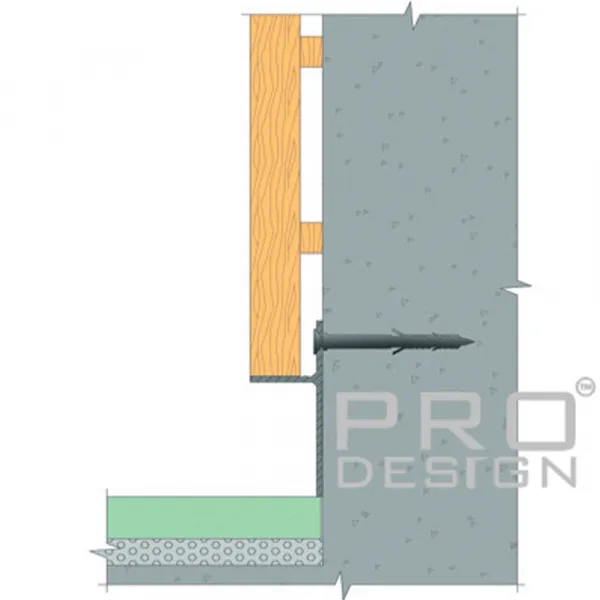 Теневой плинтус скрытого монтажа Pro Design Panel 7208 Черный муар