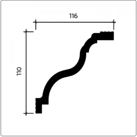 Карниз потолочный Европласт 6.50.245