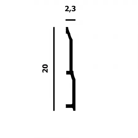 Плинтус напольный Перфект Plus Р175