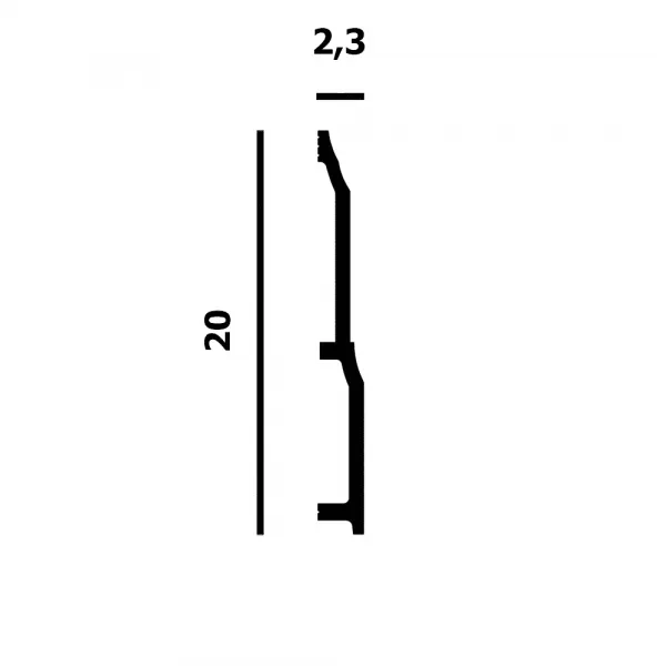 Плинтус напольный Перфект Plus Р175