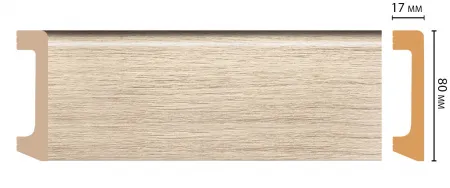 Плинтус напольный Decomaster D235-72