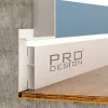 Вставка плинтус 1965 для плинтуса Pro Design 70 мм Белый муар