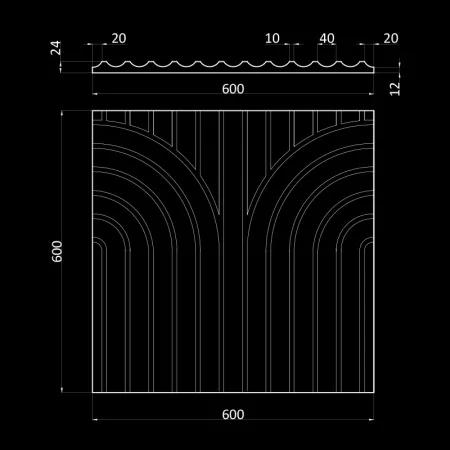 Гипсовая 3D панель Artpole KARFAGEN 2