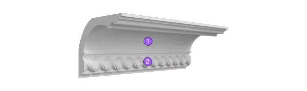 Карниз потолочный гипсовый Artpole SK300N  (наборный)