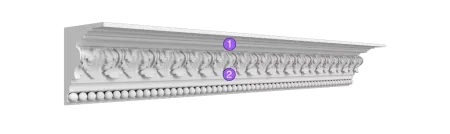 Карниз потолочный гипсовый Artpole SK327N  (наборный)