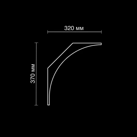 Карниз потолочный гипсовый Artpole SKT500