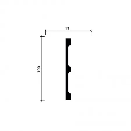 Вставка из дюрополимера для скрытого плинтуса