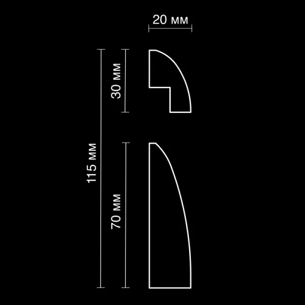 Плинтус напольный Artpole LPL4