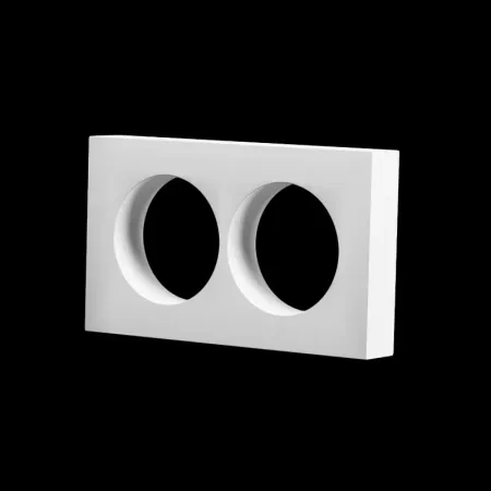 Подрозетник двойной в ламинации из гипса Artpole LM18