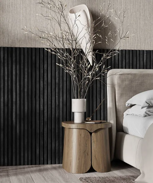 Акустическая панель COSCA черный войлок  Дуб графит