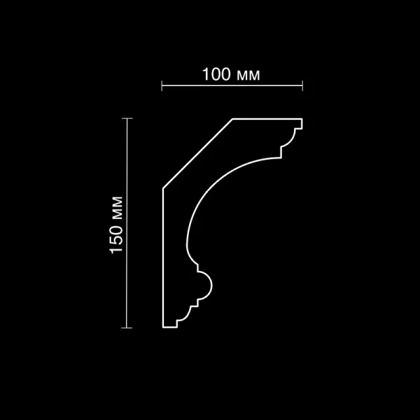 Карниз потолочный гипсовый Artpole SKT396