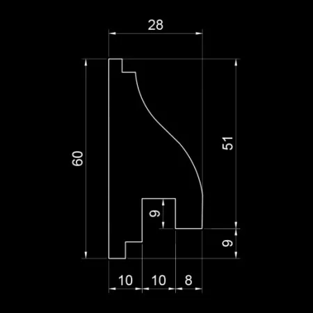 Молдинг гипсовый Artpole SMGL7