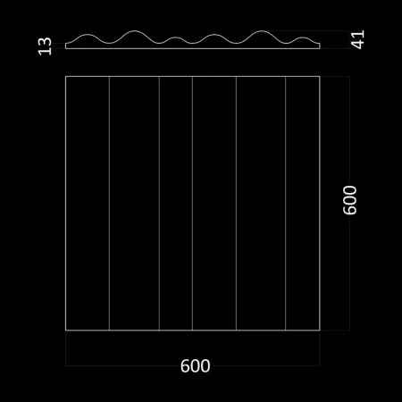 Гипсовая 3D панель Artpole WAVE