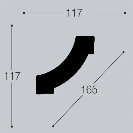 Угловой элемент Bello Deco М15/У1