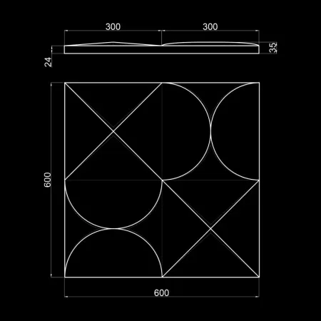 Гипсовая 3D панель Artpole ORION
