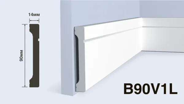 Плинтус напольный HIWOOD B90V1L