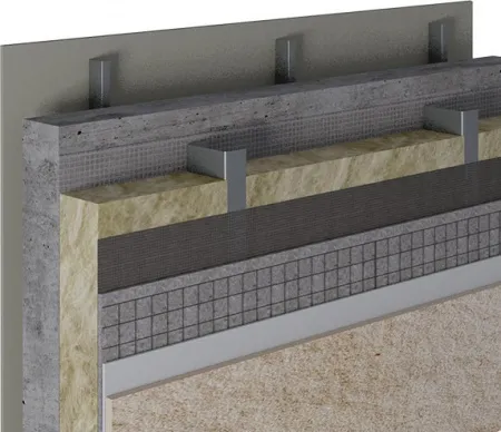 Фасадная панель Омнифактор Светлый Травертин