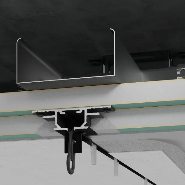 Теневой профиль потолочный для штор GARDINA, Черный муар