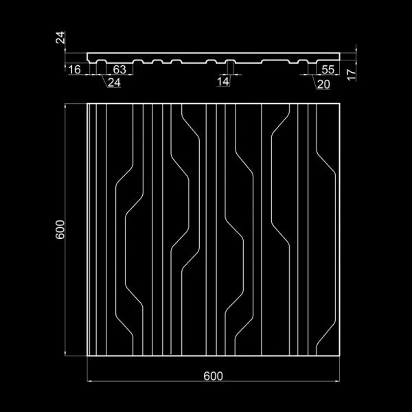 Гипсовая 3D панель Artpole DRIVE
