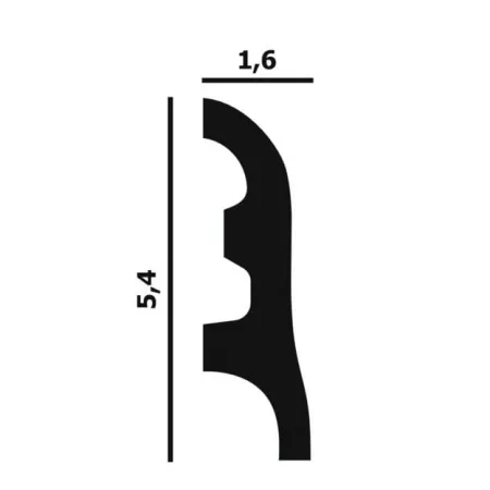 Плинтус напольный Перфект Plus Р18