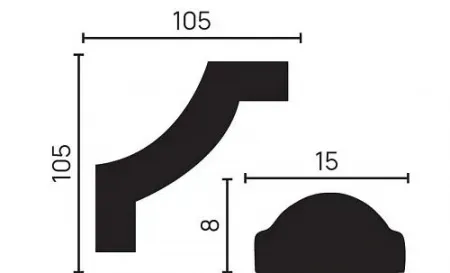 Угловой элемент DECOR DIZAYN C1-130A