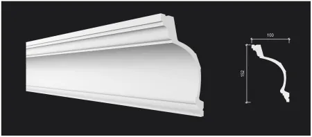 Карниз потолочный DECOR DIZAYN DD522
