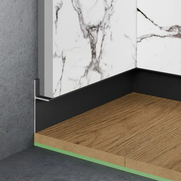 Теневой плинтус скрытого монтажа Pro Design Panel 7208 Черный муар