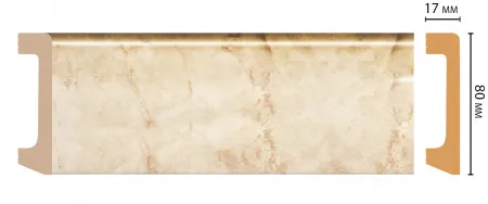 Плинтус напольный Decomaster D235-80