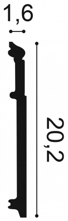 Плинтус напольный Orac Decor SX 156