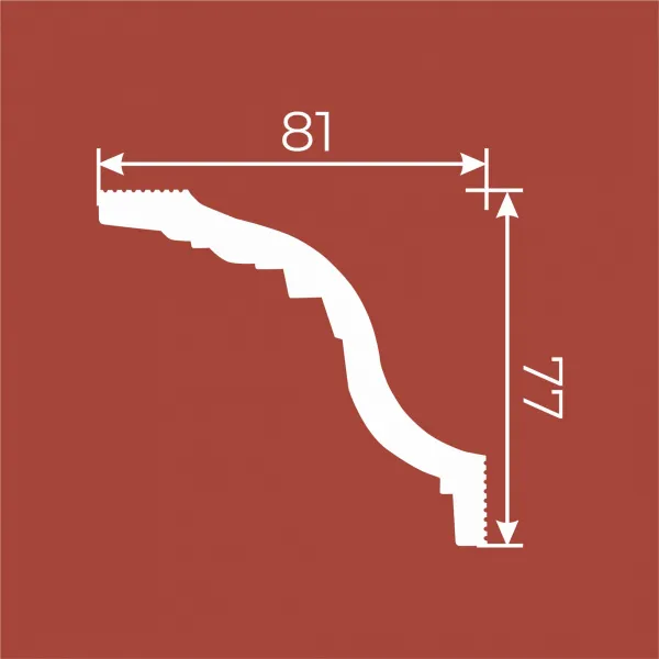 Карниз RT047, 77х81