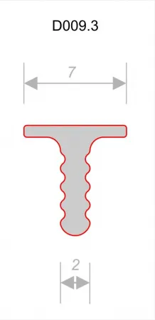 Разделительный теневой профиль D009.3A Черный